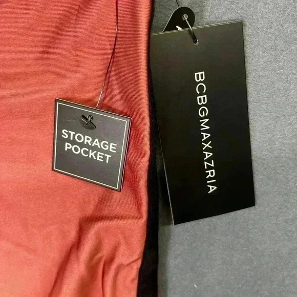 BCBGMAXAZRIA Peach Pink Ombré Leggings NWT Womens M Retail $98 cute comfy 0785 - Picture 3 of 11